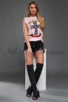 Топ Guns N' Roses Pink